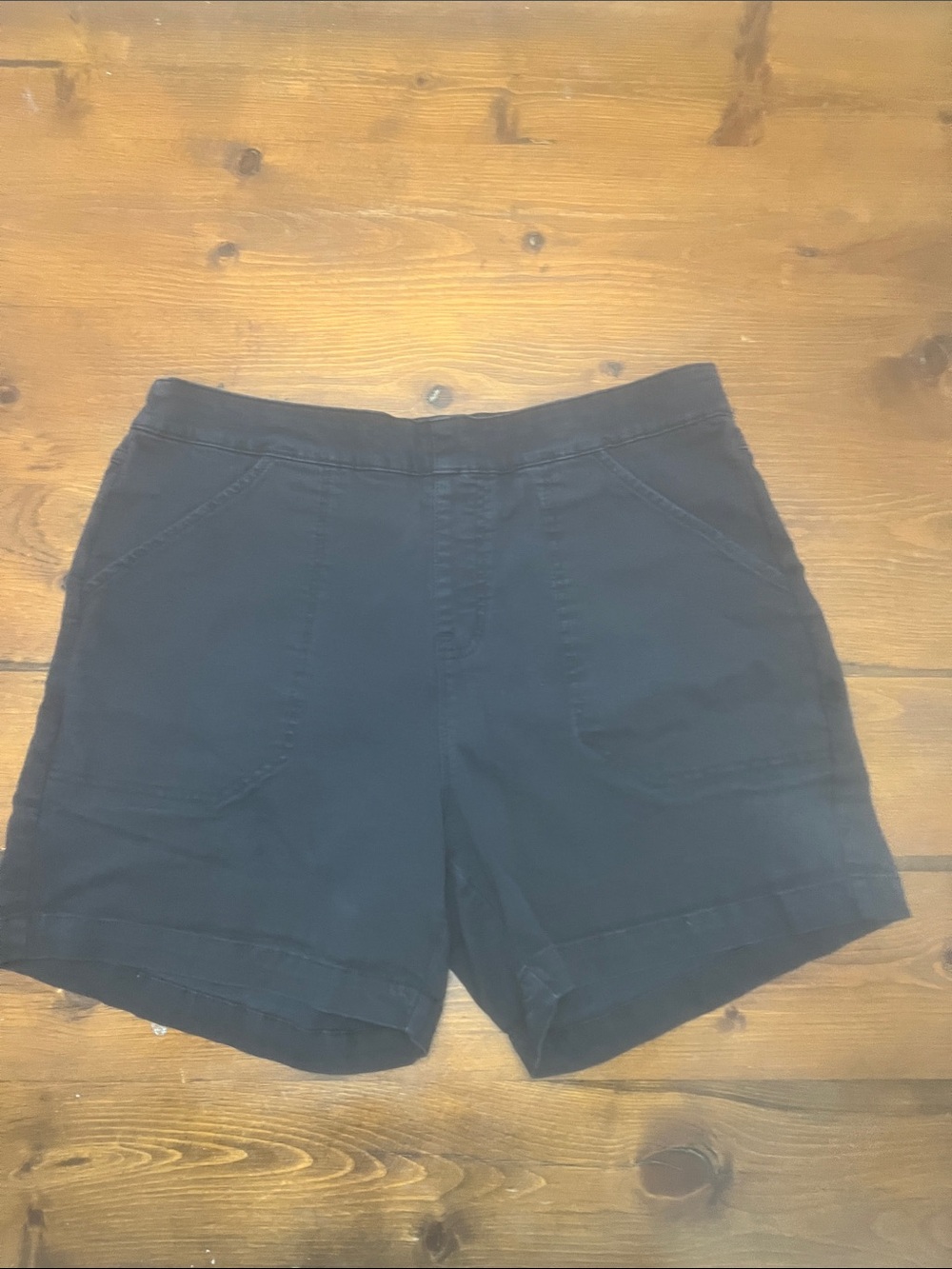 Nautica Women's Navy Flat-Front Casual Shorts